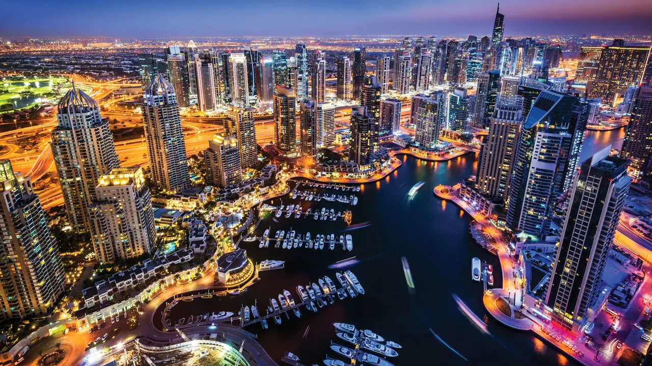 Ariel-view-of-Dubai-skyline